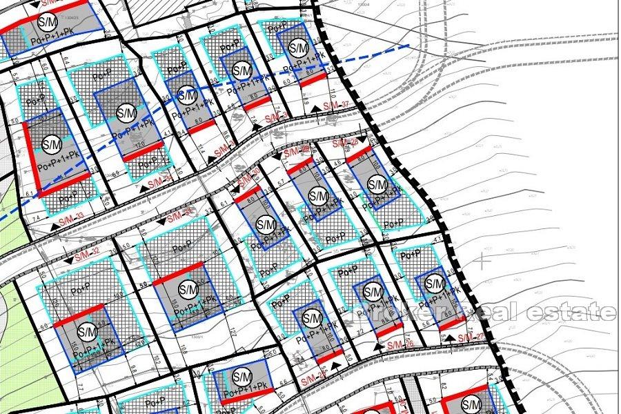 Bauland für den Bau von 9 Villen mit Swimmingpools