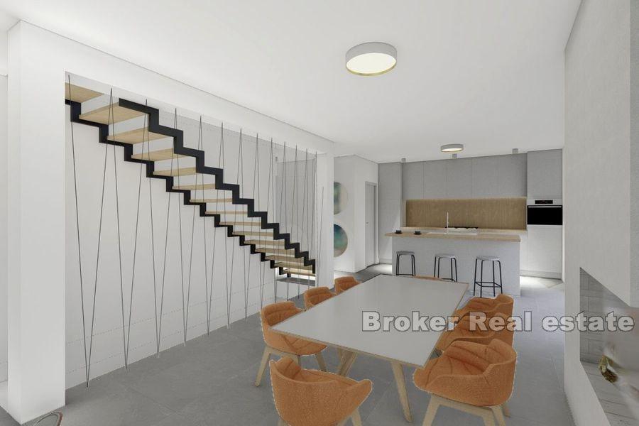 Vila u izgradnji s bazenom i pogledom na more