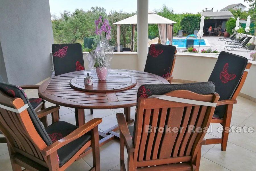 Apartment villa first row to the sea and the beach