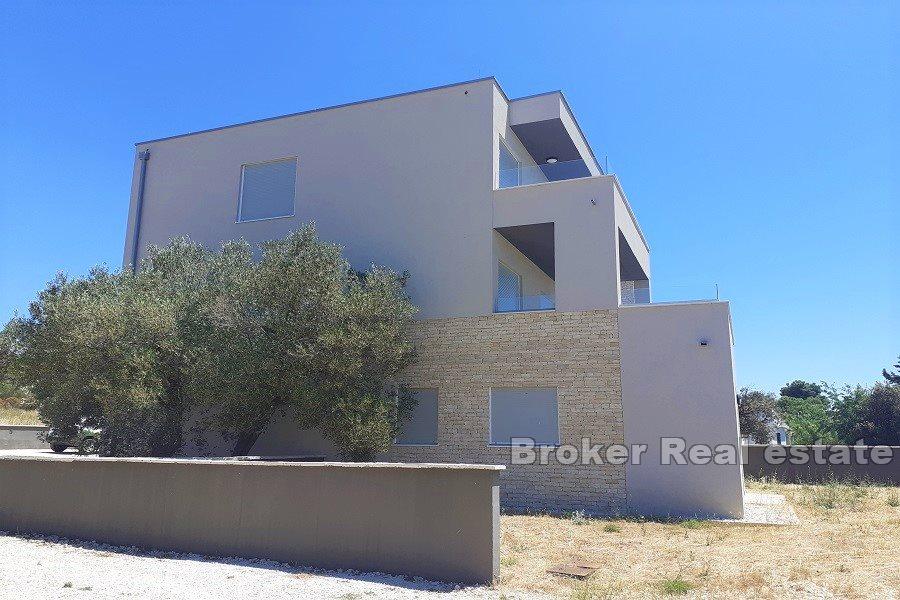 Newly built apartment building with sea view