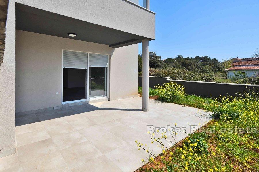 Newly built apartment building with sea view