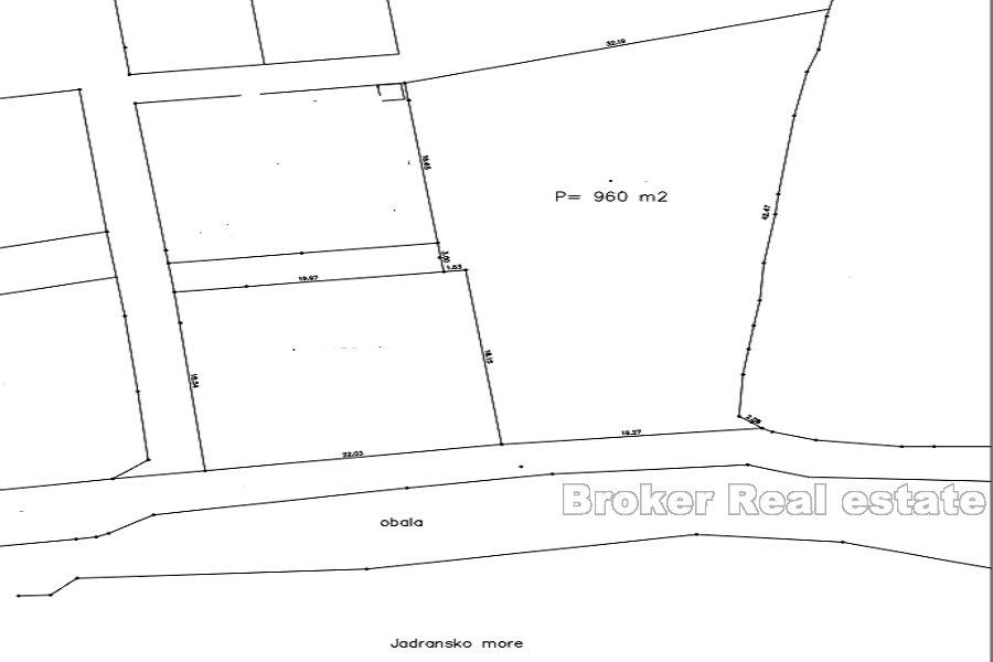 Attraktives Bauland erste Reihe zum Meer