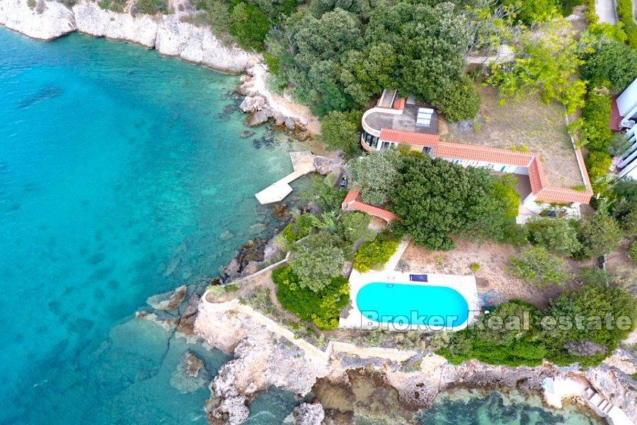 House by the sea and the beach