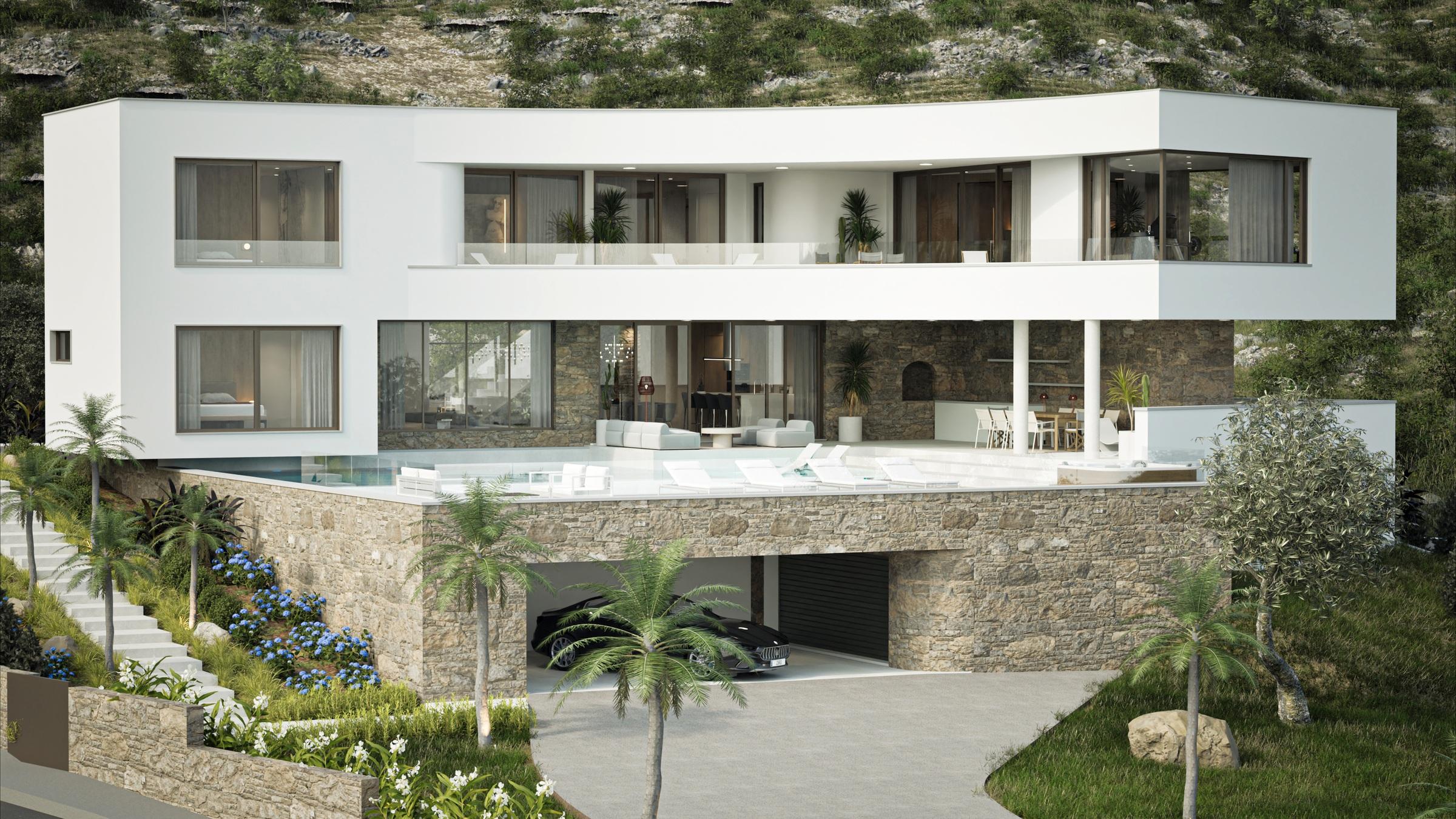 Villa de luxe avec vue mer