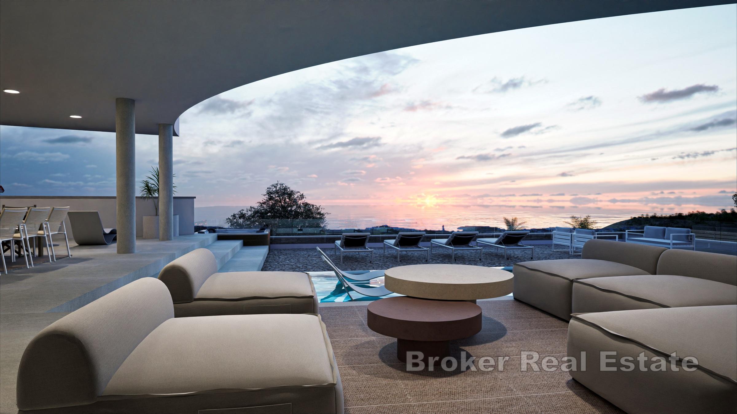 Villa de luxe avec vue mer