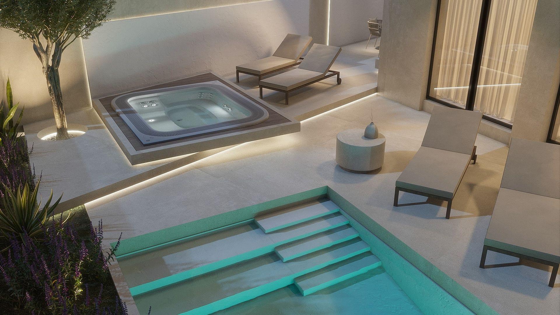 Nová vila, první řada k moři