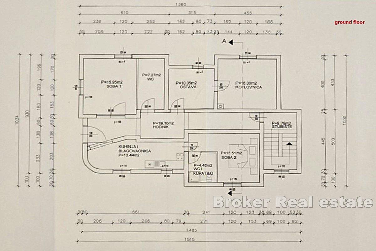 Dom w pierwszym rzędzie do morza