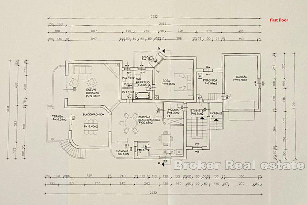 Dom w pierwszym rzędzie do morza