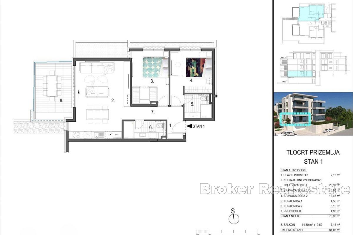 Nowe apartamenty z widokiem na morze