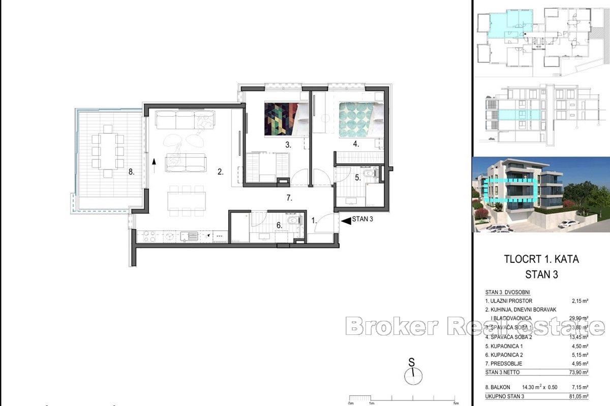 Nowe apartamenty z widokiem na morze