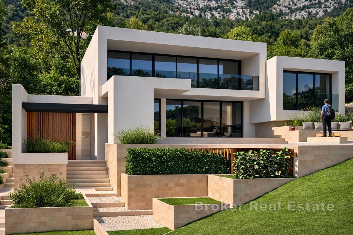 Villa moderne avec vue panoramique sur la mer