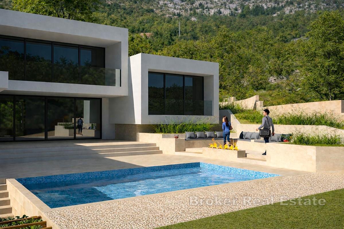 Villa moderne avec vue panoramique sur la mer