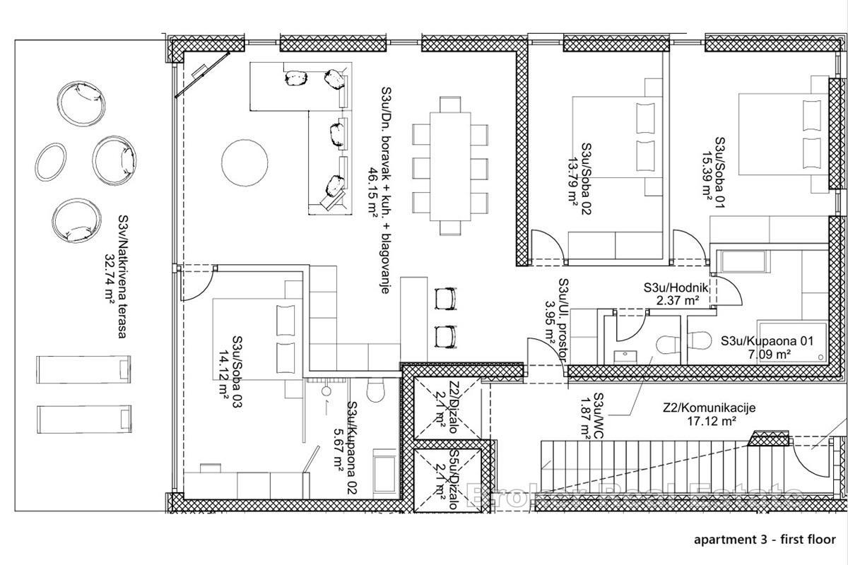 Luksuzni apartmani prvi red do mora