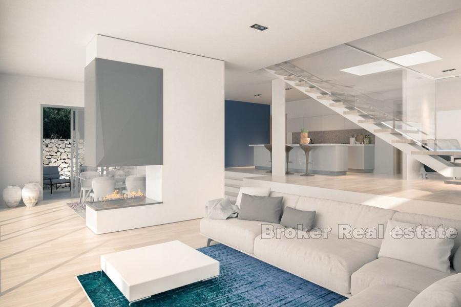 Villa di design con vista sul mare