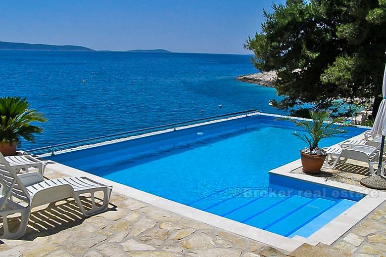 First row villa on peninsula of Ciovo.