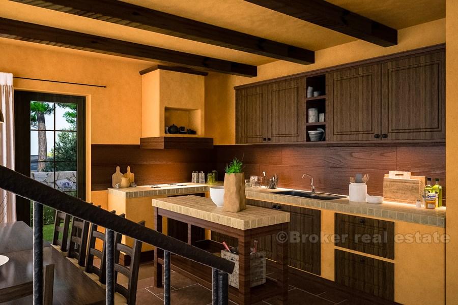 Novoizgrađena tradicionalna vila s bazenom