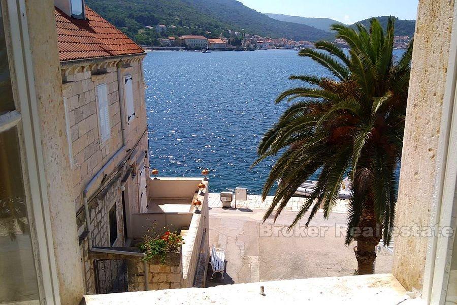Beautiful stone house at first row to the sea