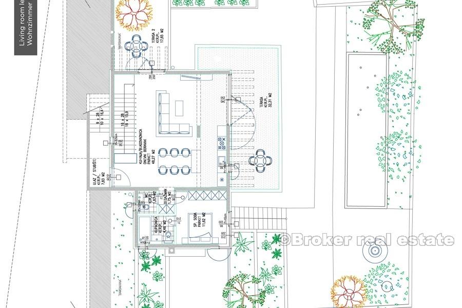 House with villa project, for sale