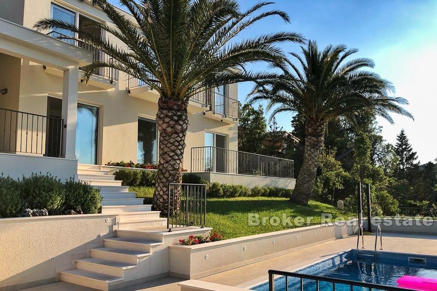 Modern villa in the first row to the sea