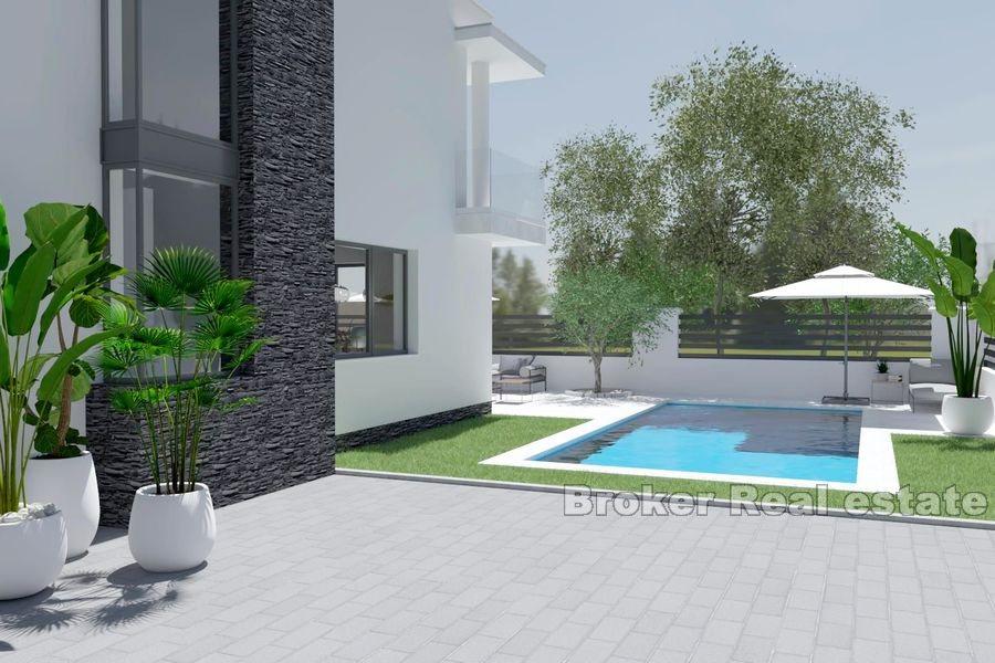 Nybygd frittliggende moderne villa