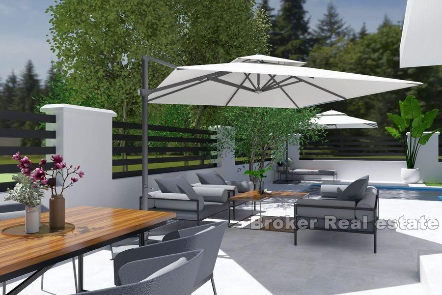 Nybygd frittliggende moderne villa