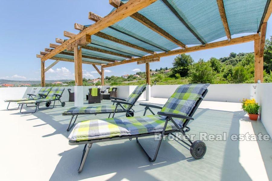 Newly built smaller house with pool