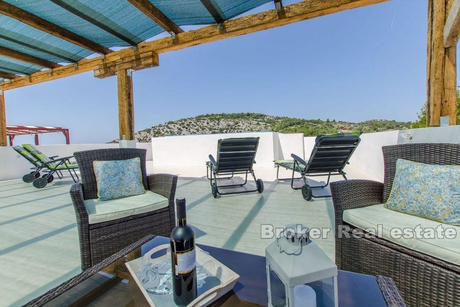 Newly built smaller house with pool