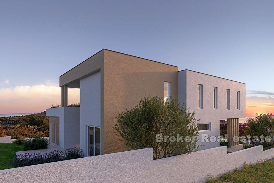 Villa auf drei Etagen mit Meerblick, im Bau