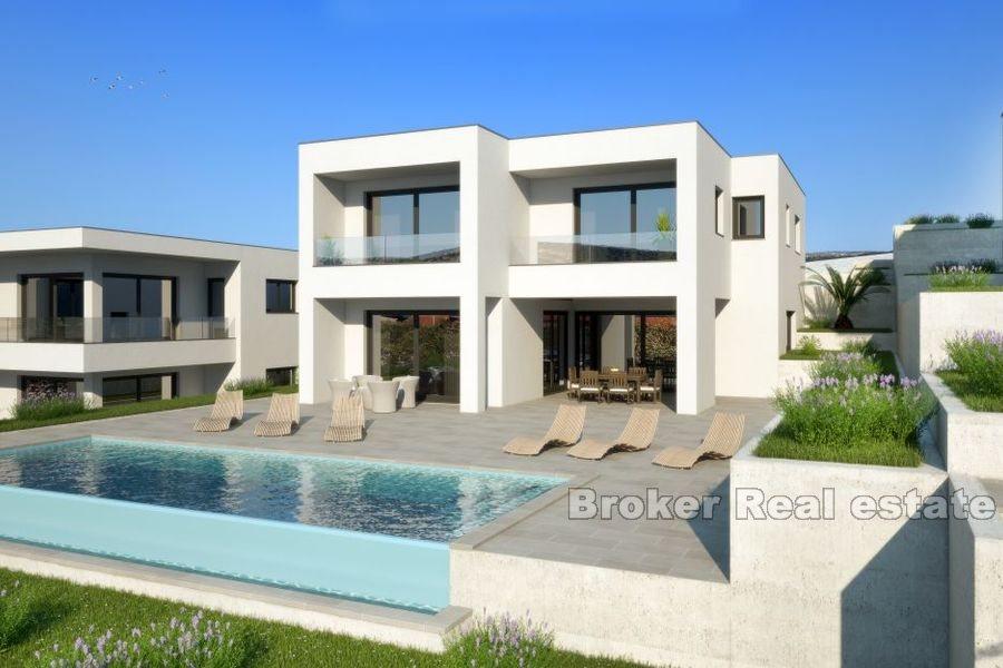 Deux villas modernes en construction