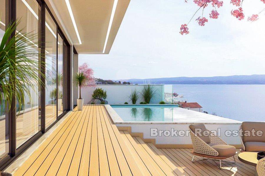 Villa with pool under construction