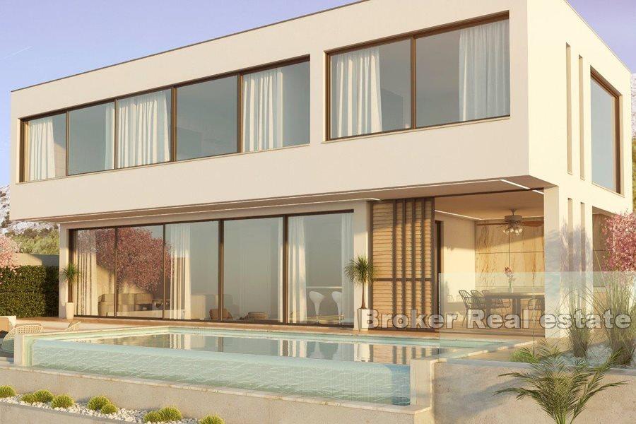Villa with pool under construction