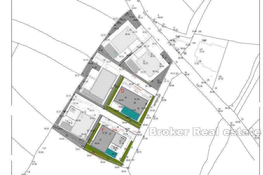 Villa with pool under construction