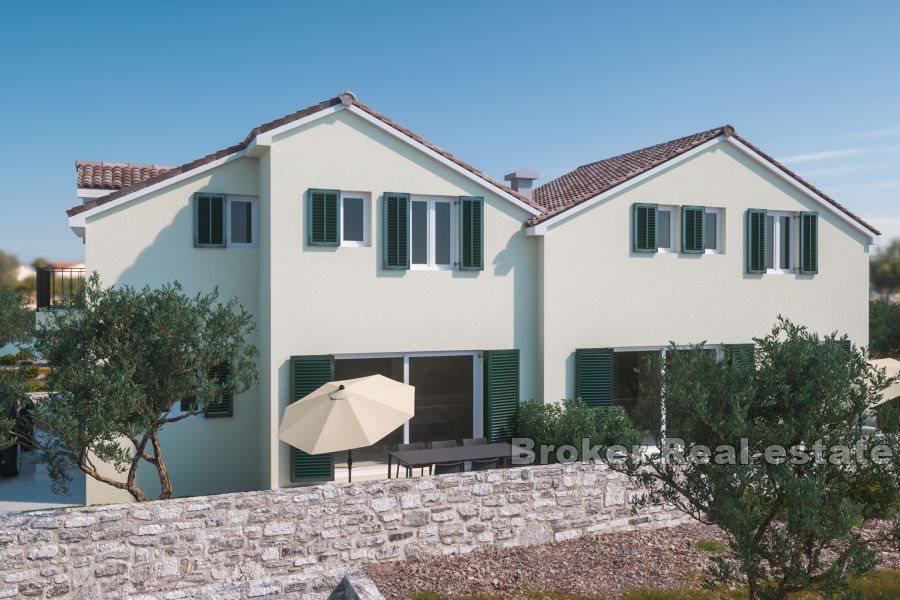 House with apartments under construction near Šibenik