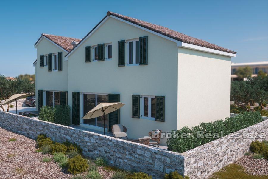 House with apartments under construction near Šibenik
