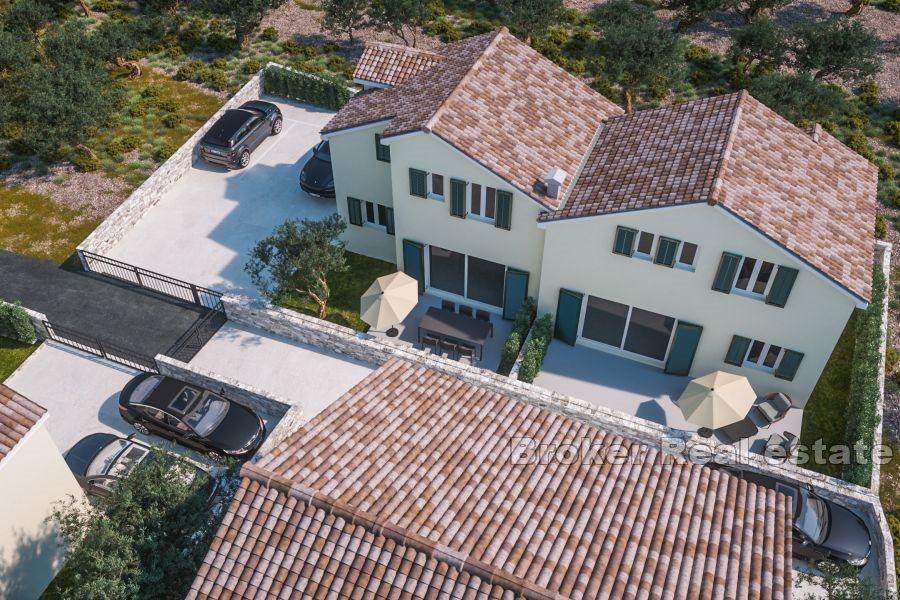House with apartments under construction near Šibenik