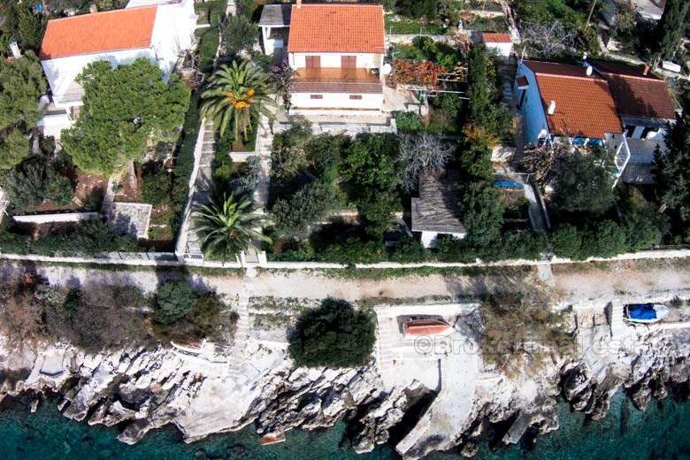 House, first row to the sea, island of Ciovo
