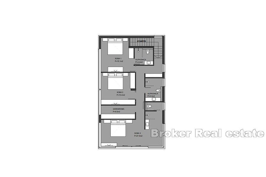 Vakker villa med panoramautsikt