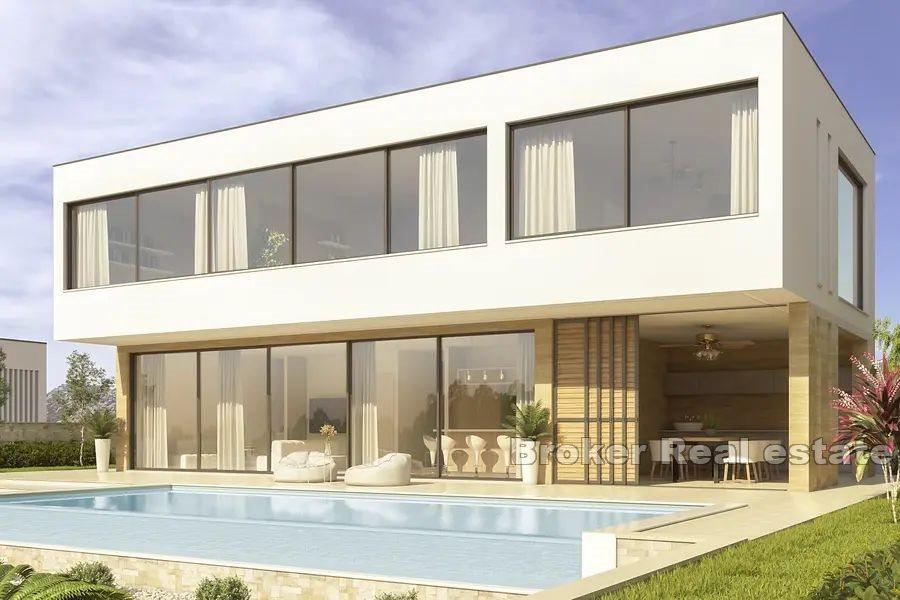 Modern villa with panoramic view