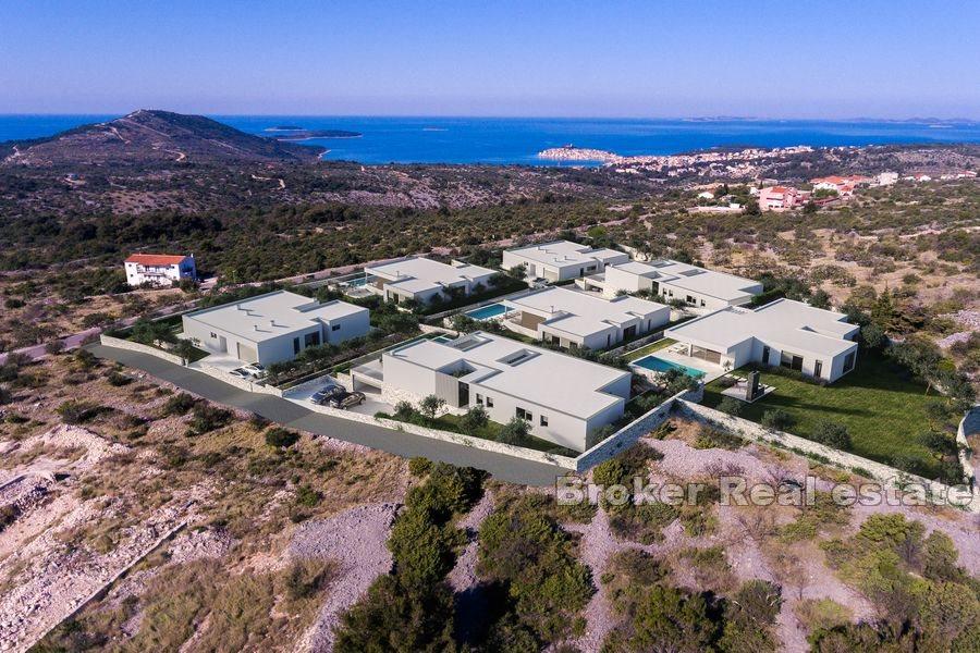 Villa med panoramautsikt över havet