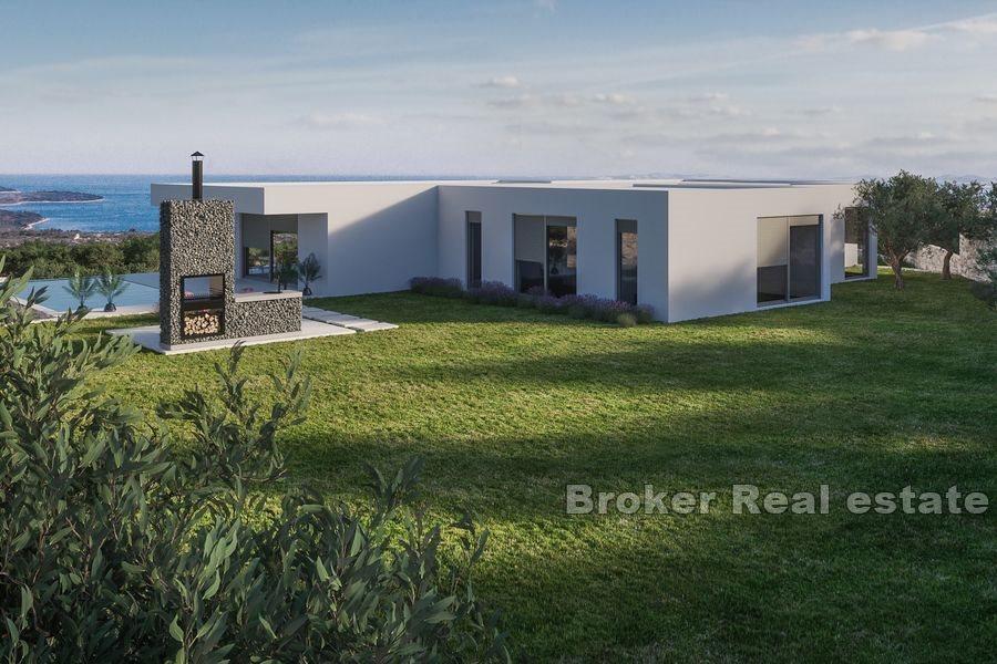 Newly built villa with sea view