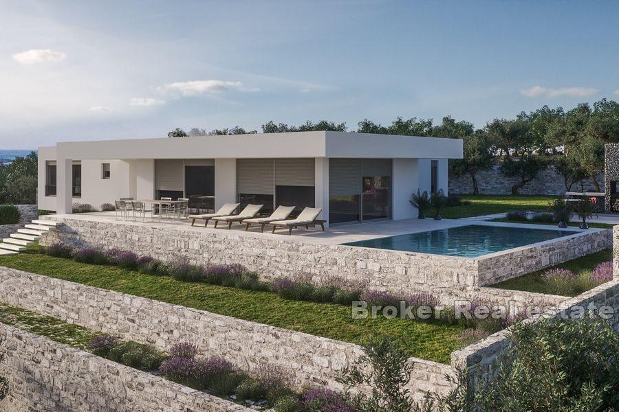 Newly built villa with sea view