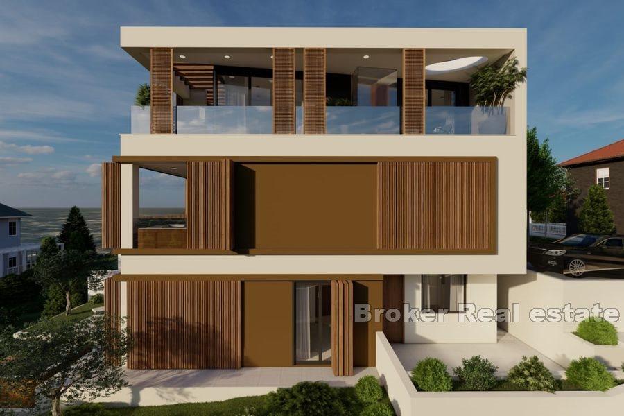 Apartmány v nové budově s výhledem na moře