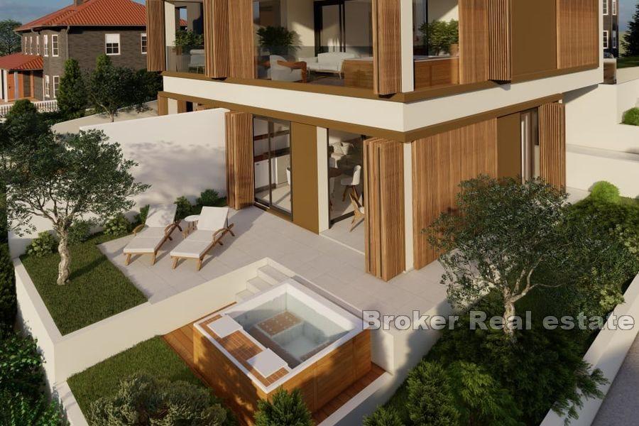 Apartments in a new building with sea view