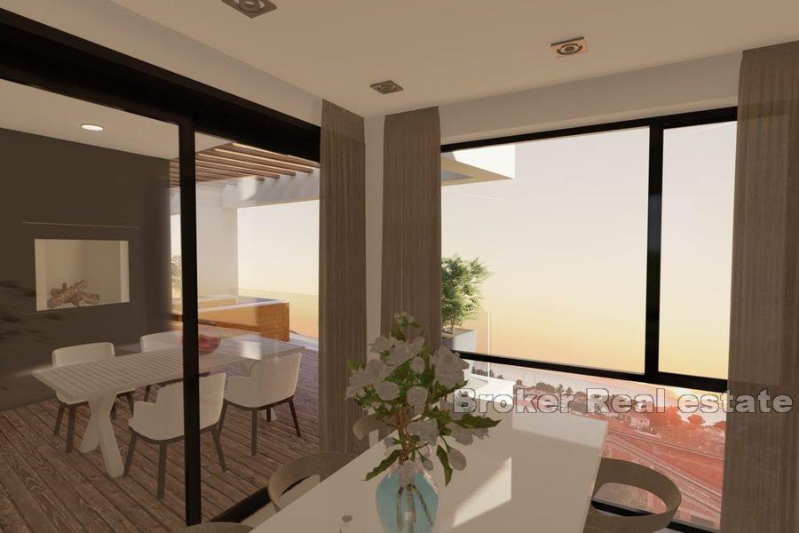 Luksusowy penthouse z widokiem na morze