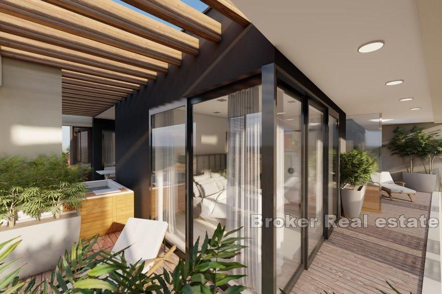 Luksusowy penthouse z widokiem na morze