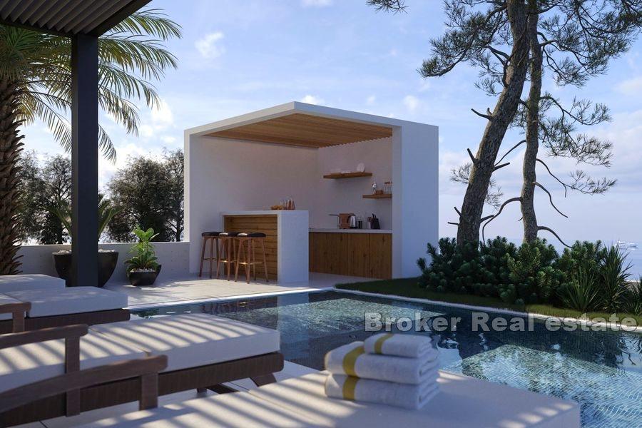 Luxury apartments, second row from the sea
