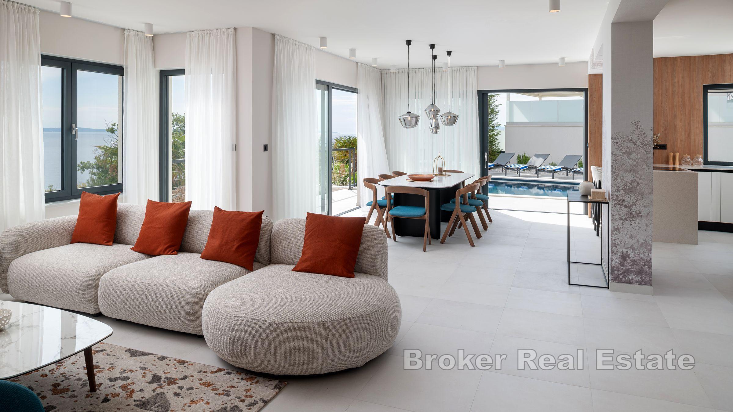 Villa avec piscine et vue mer