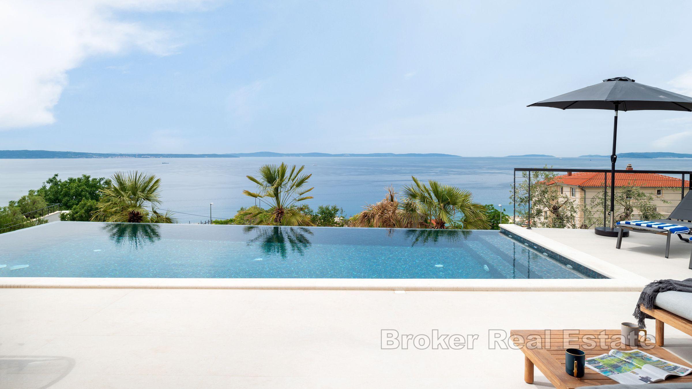 Nybygd villa med svømmebasseng