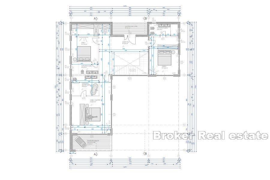 Вилла с бассейном и видом на море