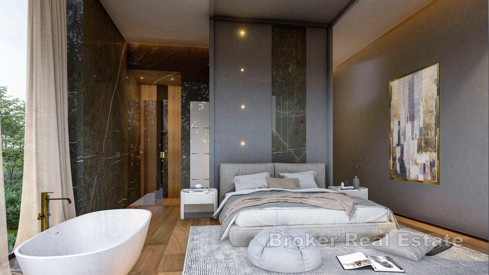 Ville di lusso in costruzione con vista mare